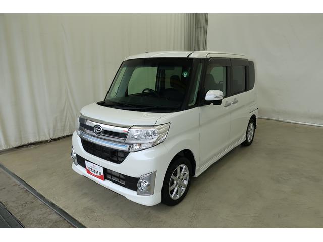 タントカスタムＸ　トップエディションＳＡ　／カーナビ／片側電動両側スライド片側電動　スマートキー　ブルートゥース　軽減ブレーキ　ベンチシ−ト　　電動格納式ドアミラー　セキュリティ　記録簿付き　ＬＥＤライト　リアカメラ　アイドリングストップ（富山県）の中古車