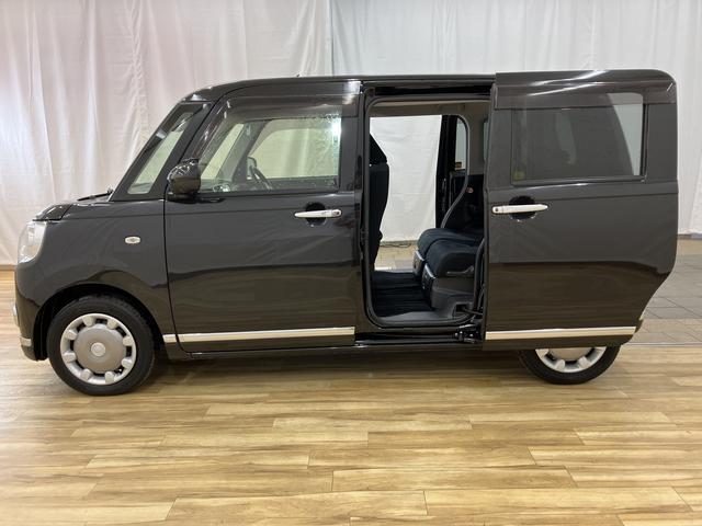 ムーヴキャンバスＧブラックアクセントリミテッド　ＳＡIII　／ナビ／両側電動レーンキープアシスト　パノラマカメラ　ＢＴ　ナビ＆ＴＶ　記録簿　ＬＥＤライト　セキュリティアラーム　スマートキー　ドライブレコーダー　オートライト　両側電動パワースライドドア　前後ブレーキサポート（富山県）の中古車