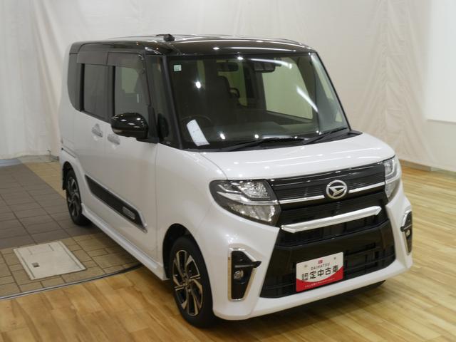 タントカスタムＸ　／カーナビ／パノラマカメラ／両側電動スライドドア衝突回避支援　両自動ドア　パノラミックビューモニター　ブルートゥース　バックモニタ　オートミラー　フロントカメラ　ドラレコ　シートヒーター　カーナビ　ＥＳＣ　ＬＥＤヘッドライト　ワンオーナー　ＡＢＳ（富山県）の中古車