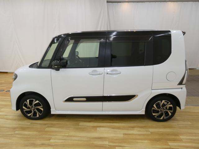 タントカスタムＸ　／カーナビ／パノラマカメラ／両側電動スライドドア衝突回避支援　両自動ドア　パノラミックビューモニター　ブルートゥース　バックモニタ　オートミラー　フロントカメラ　ドラレコ　シートヒーター　カーナビ　ＥＳＣ　ＬＥＤヘッドライト　ワンオーナー　ＡＢＳ（富山県）の中古車