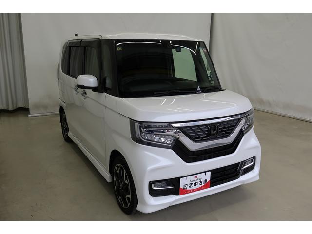 Ｎ−ＢＯＸカスタムＧ・Ｌターボホンダセンシングターボモデル　前後誤発進抑制　記録簿有り　電動格納式ドアミラー　衝突安全ボディ　インテリジェントキー　バックモニター　キーフリー　盗難防止システム　アルミ　ナビＴＶ　ＬＥＤライト　Ａライト　ＥＴＣ（富山県）の中古車