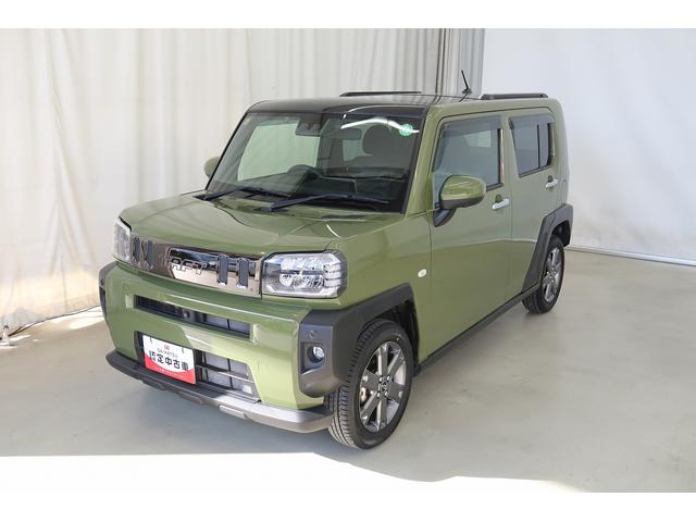 タフトＧターボ　／４ＷＤ／ナビ／パノラマモニター／ドラレコＢカメラ　電動格納ドアミラー　ＬＥＤライト　ＥＴＣ車載器　キーフリーシステム　フルタイム４ＷＤ　フロントカメラ　ドラレコ　アイドリングストップ　前席シートヒーター　ターボ車　アルミホイール　ナビＴＶ（富山県）の中古車