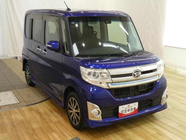 タント 中古車 カスタムＸ　トップエディションＳＡＩＩ　／４ＷＤ／カーナビ／ＡＴライト　ＬＥＤヘッドライト　衝突軽減ブレーキ　スマートキー　盗難防止システム　４ＷＤ　ベンチシート　電動格納ミラー　アイドリングストップ　ｂｌｕｅｔｏｏｔｈ