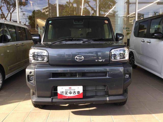 タフトＧインパネシフト　プッシュスタートスイッチ　電子カードキー　オートマチックハイビーム　被害軽減ブレーキ　車線逸脱防止　ＡＢＳ　アルミホイール　ガラスルーフ（鹿児島県）の中古車