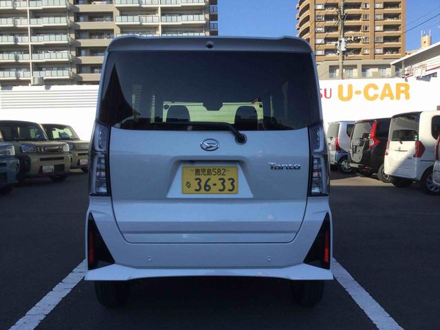 タントカスタムXインパネシフト プッシュスタートスイッチ 電子カードキー 電動パーキングブレーキ 両側パワースライドドア 衝突軽減ブレーキ 車線逸脱防止 アルミホイール ABS(鹿児島県)の中古車