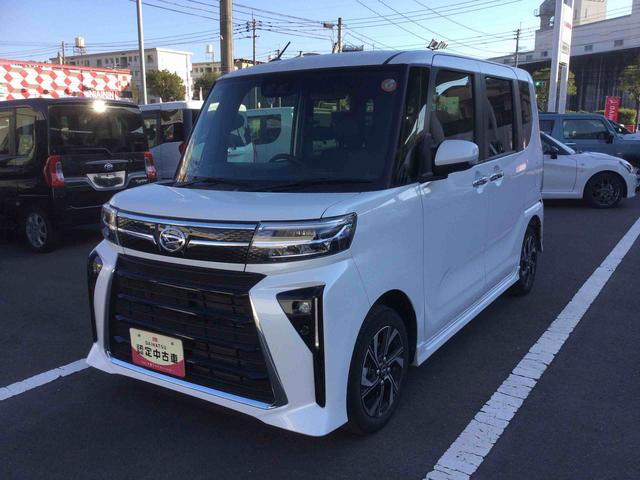 タントカスタムXインパネシフト プッシュスタートスイッチ 電子カードキー 電動パーキングブレーキ 両側パワースライドドア 衝突軽減ブレーキ 車線逸脱防止 アルミホイール ABS(鹿児島県)の中古車