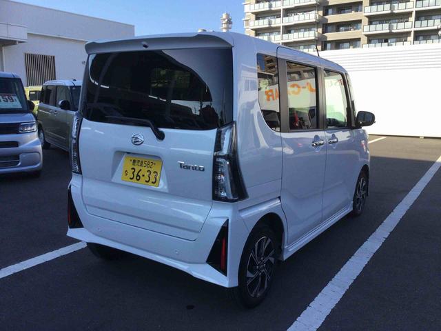 タントカスタムXインパネシフト プッシュスタートスイッチ 電子カードキー 電動パーキングブレーキ 両側パワースライドドア 衝突軽減ブレーキ 車線逸脱防止 アルミホイール ABS(鹿児島県)の中古車