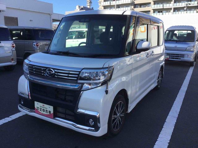 タントカスタムＸ　トップエディションＶＳ　ＳＡIIIインパネシフト　プッシュスタートスイッチ　電子カードキー　カーナビ　衝突回避支援ブレーキ　車線逸脱警報装置　両側オートスライドドア　オートマチックハイビーム　アルミホイール　ＡＢＳ（鹿児島県）の中古車