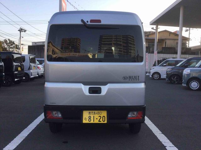 ハイゼットカーゴＤＸインパネシフト　リモコンキー　両側スライドドア　デュアルエアバッグ　オートマチックハイビーム　レーダーブレーキサポート　車線逸脱　衝突被害軽減システム　ＡＢＳ（鹿児島県）の中古車