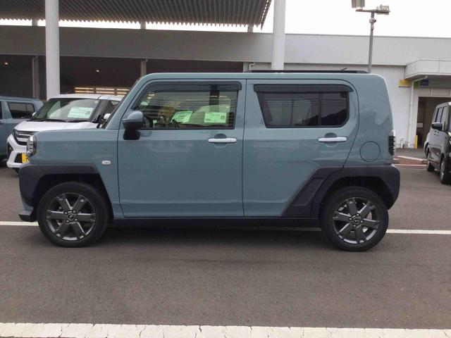 タフトＧターボターボ車　インパネシフト　プッシュスタートスイッチ　電子カードキー　電動パーキングブレーキ　ディスプレイオーディオ　車線逸脱防止　衝突軽減ブレーキ　ＡＢＳ　ガラスルーフ　アルミホイール（鹿児島県）の中古車