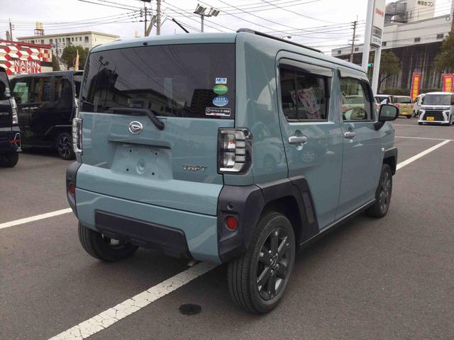 タフトＧターボターボ車　インパネシフト　プッシュスタートスイッチ　電子カードキー　電動パーキングブレーキ　ディスプレイオーディオ　車線逸脱防止　衝突軽減ブレーキ　ＡＢＳ　ガラスルーフ　アルミホイール（鹿児島県）の中古車