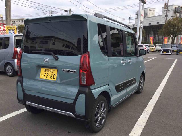 タントファンクロスインパネシフト　プッシュスタートスイッチ　電子カードキー　電動パーキングブレーキ　左右パワースライドドア　衝突被害軽減システム　レーンキープアシスト　アルミホイール　ＡＢＳ（鹿児島県）の中古車