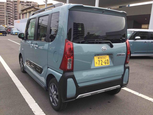 タントファンクロスインパネシフト　プッシュスタートスイッチ　電子カードキー　電動パーキングブレーキ　左右パワースライドドア　衝突被害軽減システム　レーンキープアシスト　アルミホイール　ＡＢＳ（鹿児島県）の中古車