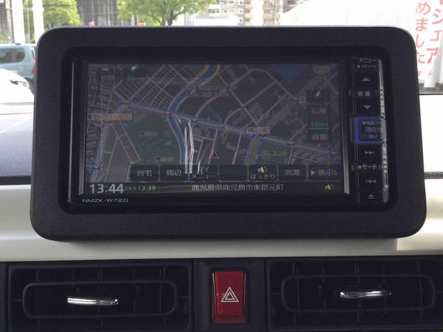 ムーヴキャンバスストライプスＧターボターボモデル　インパネシフト　プッシュスタートスイッチ　電子カードキー　電動パーキングブレーキ　レーンキープ　オートマチックハイビーム　衝突回避支援ブレーキ機能（鹿児島県）の中古車