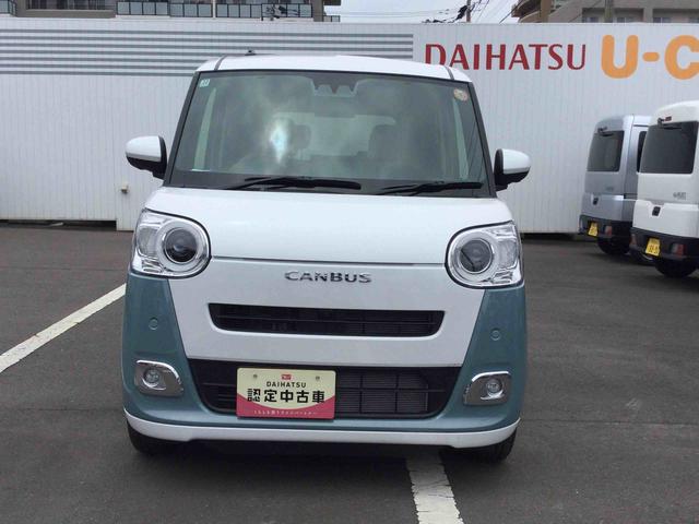 ムーヴキャンバスストライプスGインパネシフト プッシュスタートスイッチ 電子カードキー 電動パーキングブレーキ ディスプレイオーディオ ハイビームアシスト レーンキープアシスト 衝突被害軽減システム(鹿児島県)の中古車