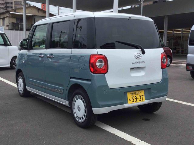ムーヴキャンバスストライプスGインパネシフト プッシュスタートスイッチ 電子カードキー 電動パーキングブレーキ ディスプレイオーディオ ハイビームアシスト レーンキープアシスト 衝突被害軽減システム(鹿児島県)の中古車