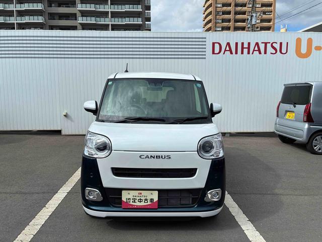 ムーヴキャンバス 中古車 ストライプスＧ★ボディコーティング　（ガードコスメ施工）★　　　インパネシフト　プッシュスタートスイッチ　両側電動スライドドア　ディスプレイオーディオ　衝突被害軽減装置　ハイビームアシスト　レーンキープアシスト