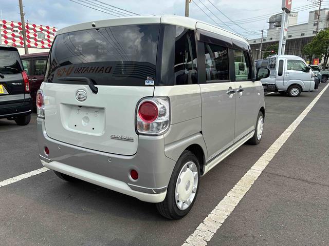 ムーヴキャンバスGメイクアップVS SAIIIインパネシフト プッシュスタートスイッチ 電子カードキー 両側電動スライドドア カーナビ 衝突被害軽減 車線逸脱警告 ABS(鹿児島県)の中古車