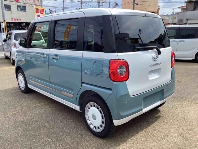 ムーヴキャンバスストライプスＧインパネシフト　プッシュスタートスイッチ　電動パーキングブレーキ　キーフリーシステム　ＡＢＳ　軽減ブレーキ　両側スライドドア　レーンキープ（鹿児島県）の中古車