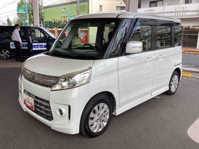 スペーシアカスタムＸＳインパネシフト　プッシュスタートスイッチ　両側スライド　ＡＢＳ　Ｓキー　アルミホイール（鹿児島県）の中古車