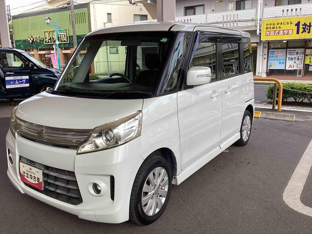 スペーシアカスタムＸＳインパネシフト　プッシュスタートスイッチ　両側スライド　ＡＢＳ　Ｓキー　アルミホイール（鹿児島県）の中古車