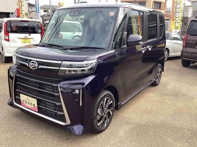 タントカスタムＸインパネシフト　電動パーキングブレーキ　シートヒーター　車線逸脱警報装置　ＡＢＳ付　アルミホイール　衝突軽減Ｂ（鹿児島県）の中古車