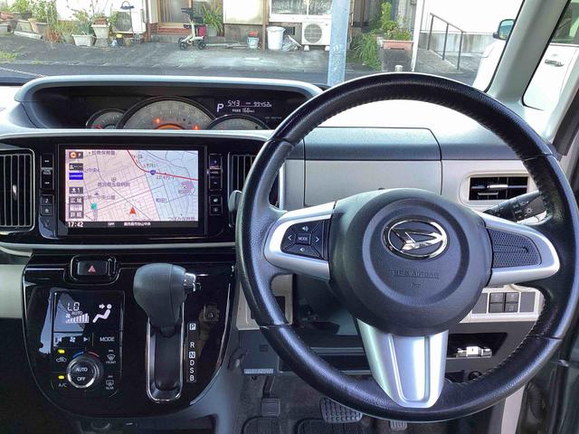ムーヴキャンバスＧメイクアップ　ＳＡIIインパネシフト　プッシュスタートスイッチ　電子カードキー　カーナビ　衝突回避支援　ＡＢＳ　レーンアシスト　両側スライドドア　Ｗエアバック（鹿児島県）の中古車