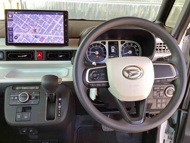 ムーヴキャンバスストライプスＧインパネシフト　プッシュスタートスイッチ　電子カードキー　電動パーキングブレーキ　カーナビ　車線逸脱警報　オートハイビーム　ＡＢＳ　エマージェンシーブレーキ（鹿児島県）の中古車