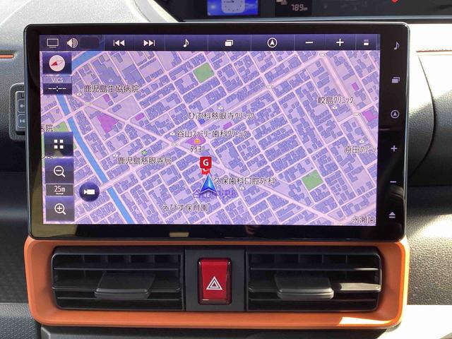 タントファンクロスインパネシフト プッシュスタートスイッチ 電子カードキー 電動パーキングブレーキ カーナビ バックモニター 衝突軽減システム レーンキープアシスト アルミホイール ABS(鹿児島県)の中古車