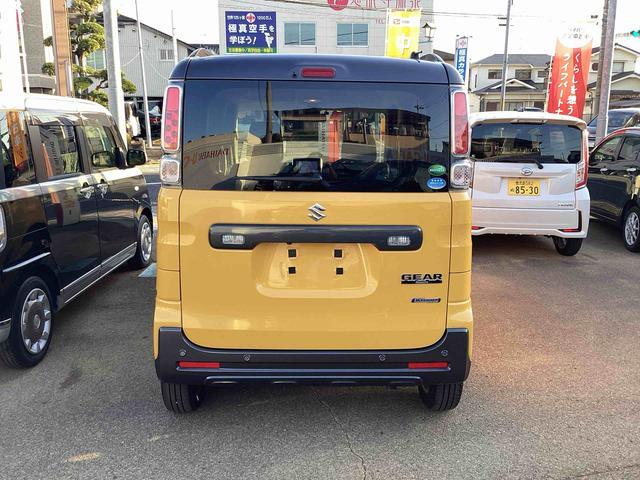 スペーシアギアハイブリッドＸＺ　ターボターボ付　インパネシフト　プッシュスタートスイッチ　電子カードキー　両側電動スライドドア　シートヒーター　ドラレコ　ＥＴＣ車載器　ＡＢＳ（鹿児島県）の中古車