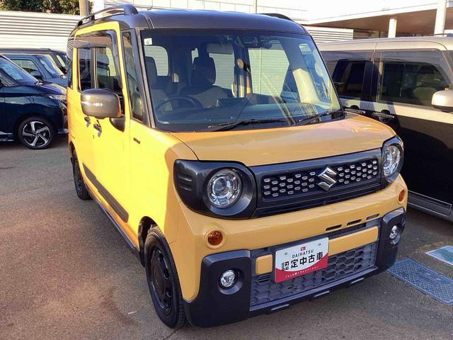 スペーシアギアハイブリッドＸＺ　ターボターボ付　インパネシフト　プッシュスタートスイッチ　電子カードキー　両側電動スライドドア　シートヒーター　ドラレコ　ＥＴＣ車載器　ＡＢＳ（鹿児島県）の中古車
