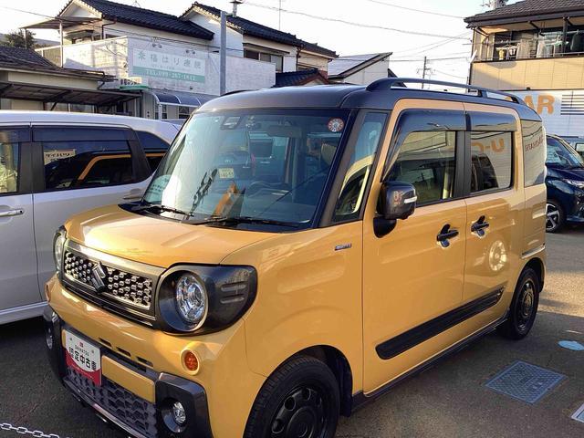 スペーシアギアハイブリッドＸＺ　ターボターボ付　インパネシフト　プッシュスタートスイッチ　電子カードキー　両側電動スライドドア　シートヒーター　ドラレコ　ＥＴＣ車載器　ＡＢＳ（鹿児島県）の中古車