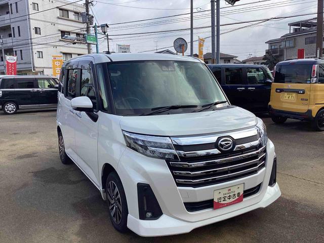 トールカスタムＧインパネシフト　プッシュスタートスイッチ　電子カードキー　カーナビ　バックモニター　ドラレコ　両側パワースライドドア　緊急ブレーキ　アルミホイール　ハイビームアシスト　ＡＢＳ（鹿児島県）の中古車