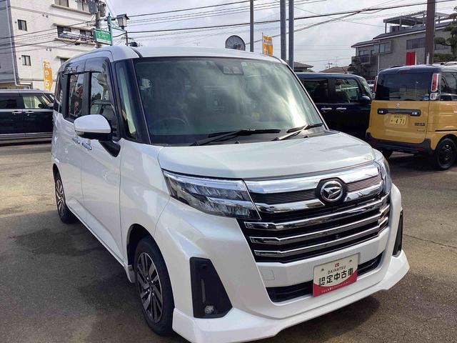 トールカスタムＧインパネシフト　プッシュスタートスイッチ　電子カードキー　カーナビ　バックモニター　ドラレコ　両側パワースライドドア　緊急ブレーキ　アルミホイール　ハイビームアシスト　ＡＢＳ（鹿児島県）の中古車