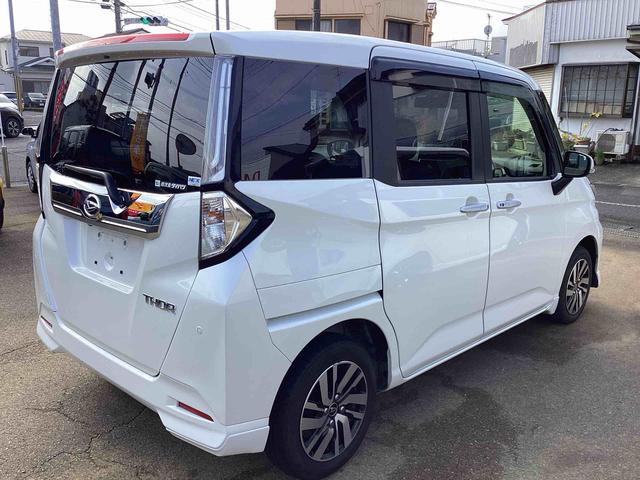 トールカスタムＧインパネシフト　プッシュスタートスイッチ　電子カードキー　カーナビ　バックモニター　ドラレコ　両側パワースライドドア　緊急ブレーキ　アルミホイール　ハイビームアシスト　ＡＢＳ（鹿児島県）の中古車