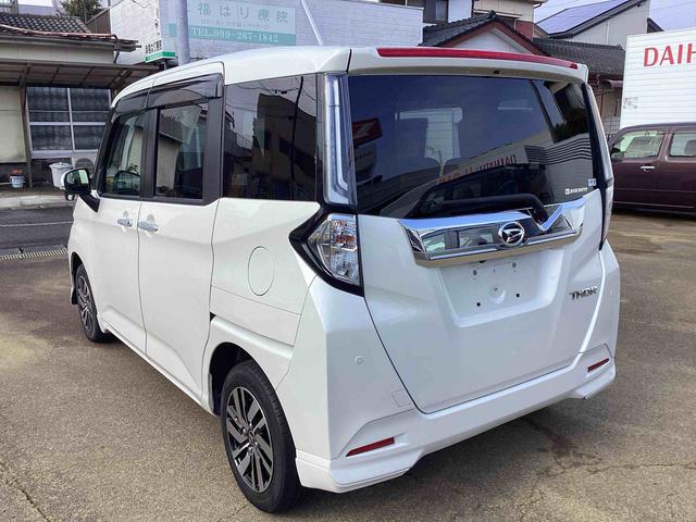 トールカスタムＧインパネシフト　プッシュスタートスイッチ　電子カードキー　カーナビ　バックモニター　ドラレコ　両側パワースライドドア　緊急ブレーキ　アルミホイール　ハイビームアシスト　ＡＢＳ（鹿児島県）の中古車