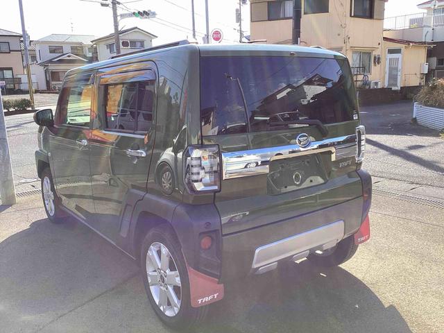タフトGターボ クロムベンチャーターボ車 インパネシフト プッシュスタートスイッチ 電子カードキー 電動パーキングブレーキ カーナビ バックモニター アルミホイール ガラスルーフ レーンアシスト 衝突軽減ブレーキサポート(鹿児島県)の中古車