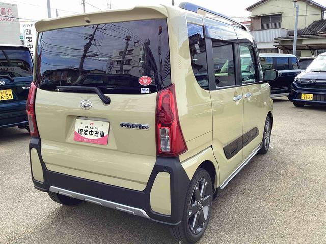 タントファンクロスターボターボエンジン　インパネシフト　プッシュスタートスイッチ　電子カードキー　電動パーキングブレーキ　両側自動スライドドア　車線逸脱警報　ＡＢＳ　オートマチックハイビーム（鹿児島県）の中古車