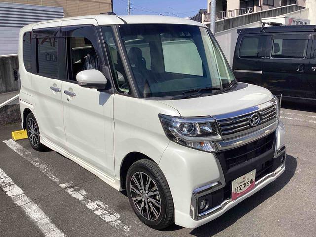 タントカスタムX トップエディションVS SAIIIインパネシフト プッシュスタートスイッチ 電子カードキー 電動スライドドア レーンアシスト 衝突軽減B アルミホイール ABS(鹿児島県)の中古車