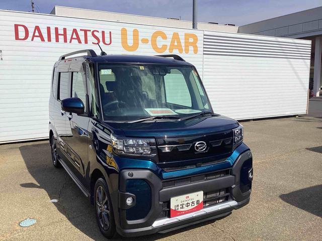 タントファンクロスインパネシフト　プッシュスタートスイッチ　電子カードキー　電動パーキングブレーキ　カーナビ　バックモニター　両側オートスライドドア　レーンキープアシスト　アルミホイール　ＡＢＳ（鹿児島県）の中古車