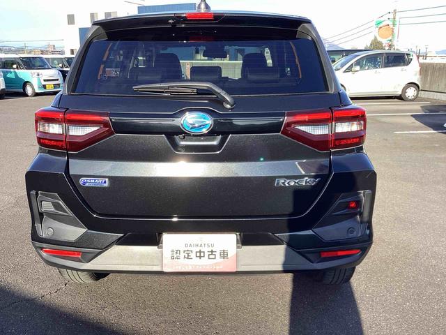 ロッキープレミアムG HEVフロアCVT車 車線逸脱防止 オートLED アルミホイール ディスプレイオーディオ バックモニター ABS 衝突回避支援 運転席助手席エアバック(鹿児島県)の中古車