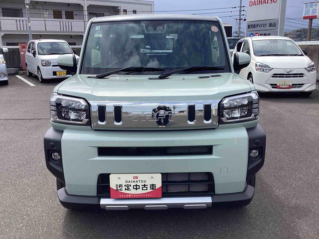 タフトＧ　クロムベンチャーインパネシフト　プッシュスタートスイッチ　電子カードキー　電動パーキングブレーキ　カーナビ　シートヒーター　パノラマガラスルーフ　誤発進抑制装置　レーンキープアシスト　オートハイビーム　アルミホイール（鹿児島県）の中古車