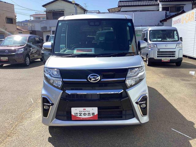 タントカスタムＲＳセレクションターボ車　インパネシフト　プッシュスタートスイッチ　電子カードキー　カーナビ　バックモニター　車線逸脱警報装置　ＥＴＣ　両側パワ−スライドドア　軽減ブレーキ　ＡＢＳ　アルミホイール　ハイビームアシスト（鹿児島県）の中古車