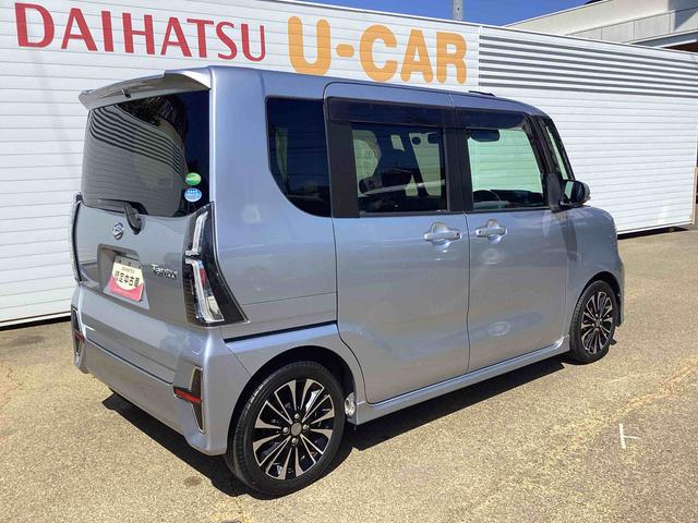 タントカスタムＲＳセレクションターボ車　インパネシフト　プッシュスタートスイッチ　電子カードキー　カーナビ　バックモニター　車線逸脱警報装置　ＥＴＣ　両側パワ−スライドドア　軽減ブレーキ　ＡＢＳ　アルミホイール　ハイビームアシスト（鹿児島県）の中古車