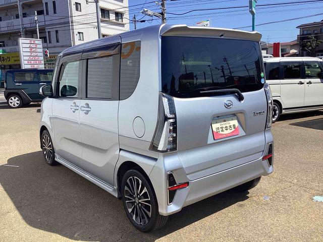 タントカスタムＲＳセレクションターボ車　インパネシフト　プッシュスタートスイッチ　電子カードキー　カーナビ　バックモニター　車線逸脱警報装置　ＥＴＣ　両側パワ−スライドドア　軽減ブレーキ　ＡＢＳ　アルミホイール　ハイビームアシスト（鹿児島県）の中古車