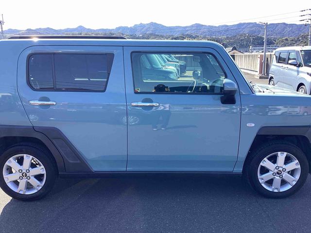 タフトＧ　クロムベンチャーインパネシフト　プッシュスタートスイッチ　電子カードキー　電動パーキングブレーキ　ディスプレイオーディオ　バックモニター　レーンキープアシスト　オートハイビーム　アルミホイール　パノラマガラスルーフ（鹿児島県）の中古車