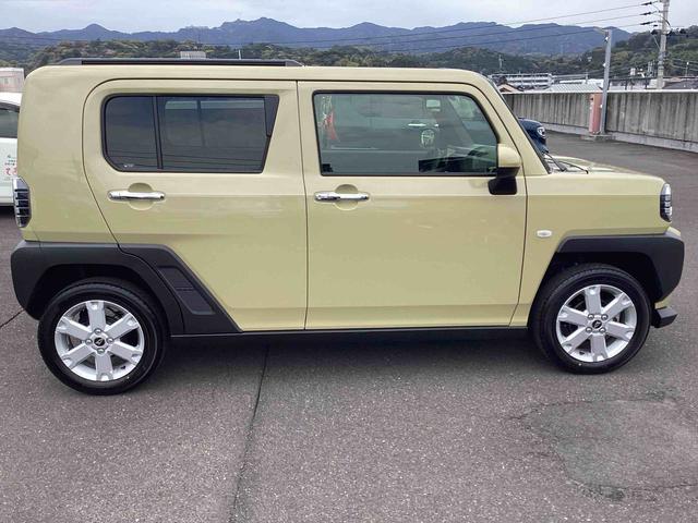 タフトＧ　クロムベンチャーインパネシフト　プッシュスタートスイッチ　電子カードキー　電動パーキングブレーキ　カーナビ　バックモニター　レーンキープアシスト　オートハイビーム　パノラマガラスルーフ　アルミホイール　誤発進抑制装置（鹿児島県）の中古車