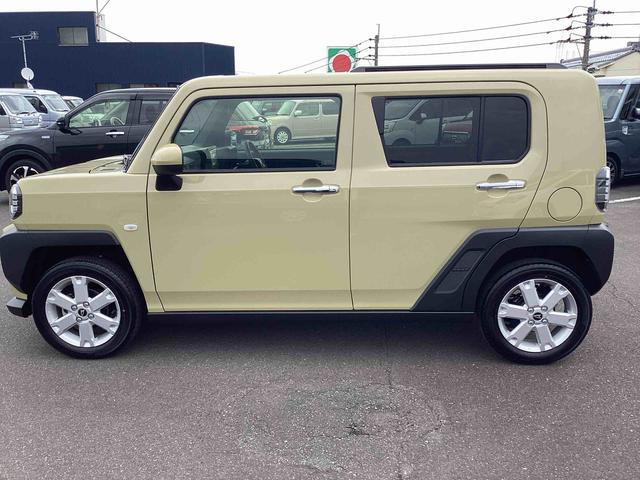 タフトＧ　クロムベンチャーインパネシフト　プッシュスタートスイッチ　電子カードキー　電動パーキングブレーキ　カーナビ　バックモニター　レーンキープアシスト　オートハイビーム　パノラマガラスルーフ　アルミホイール　誤発進抑制装置（鹿児島県）の中古車