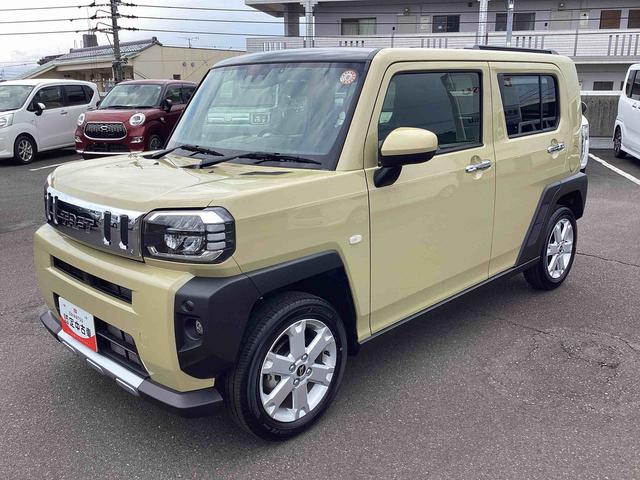 タフトＧ　クロムベンチャーインパネシフト　プッシュスタートスイッチ　電子カードキー　電動パーキングブレーキ　カーナビ　バックモニター　レーンキープアシスト　オートハイビーム　パノラマガラスルーフ　アルミホイール　誤発進抑制装置（鹿児島県）の中古車