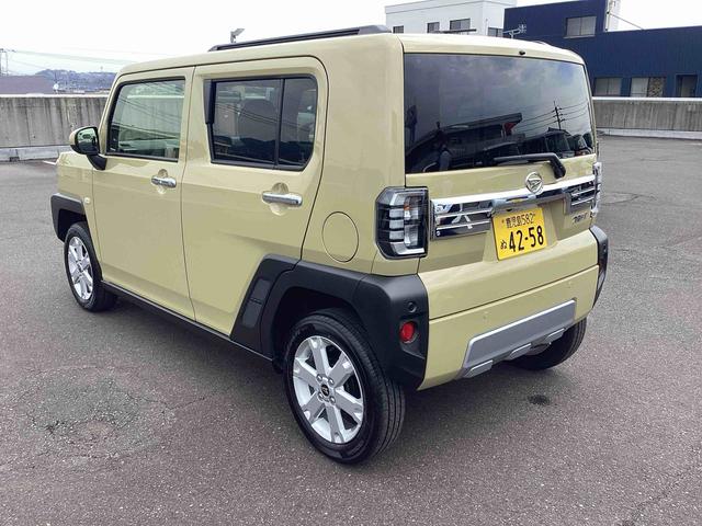 タフトＧ　クロムベンチャーインパネシフト　プッシュスタートスイッチ　電子カードキー　電動パーキングブレーキ　カーナビ　バックモニター　レーンキープアシスト　オートハイビーム　パノラマガラスルーフ　アルミホイール　誤発進抑制装置（鹿児島県）の中古車